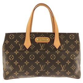 Bolsa Louis Vuitton Monogram Wilshire PM Marrom