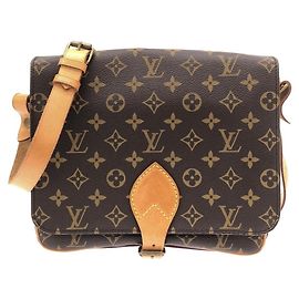 Bolsa de Ombro Louis Vuitton Monogram Cartouchiere Marrom