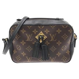 Bolsa de Ombro Louis Vuitton Monogram Saint-Onge Marrom Preto