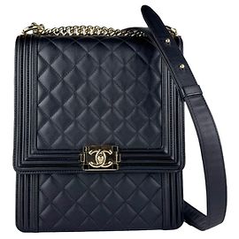 Borsa a tracolla Chanel Boy Nero