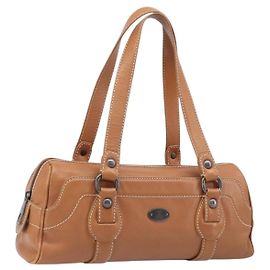 Céline CELINE Handtasche Leder Braun Silber Auth 199494A Braun Silber