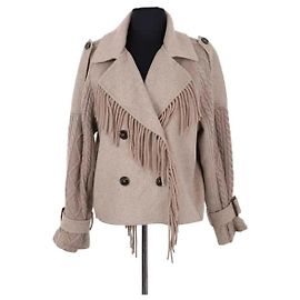 Autre Marque Abrigo Notshy de lana beige S Beige