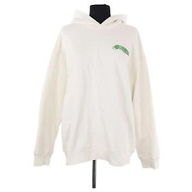 Sweatshirt Ganni bege de algodão Bege
