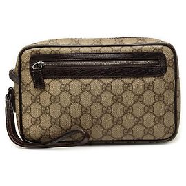 Clutch Gucci GG Supreme Bege Bege