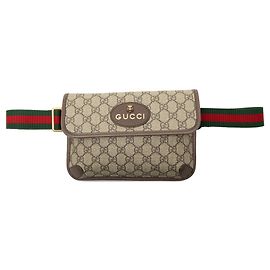 Bolso cinturón Beige Gucci GG Supreme Web Neo Vintage Beige