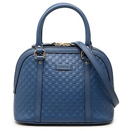 Bolsa Dome Mini Microguccissima Gucci Azul Azul