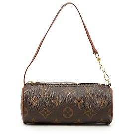 Sac à main Louis Vuitton Monogram Papillon Pochette Marron Marron