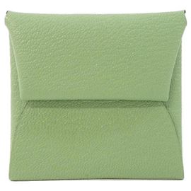 Hermès Monedero Hermes Bastia en Vert Verde claro