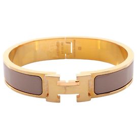 Hermès Bracelet Hermes Clic Clac PM Accessory Beige Doré