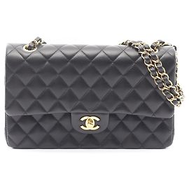 Bolsa de Ombro Chanel Matelassé Double Flap Preto
