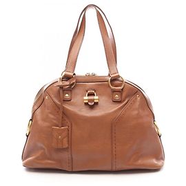 Bolsa Yves Saint Laurent Muse Marrom