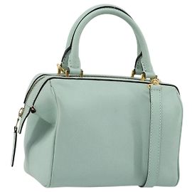 Céline Celine Vintage Leather Mini Blue