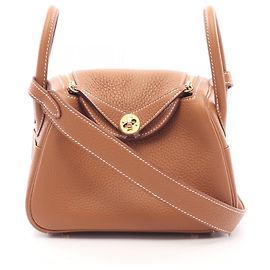 Hermès Hermes Lindy Mini Handbag Brown