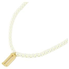 Colar branco Christian Dior Branco