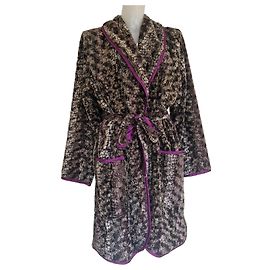 Autre Marque Roupão Marjolaine Estampa Animal Marrom Outro Roxo