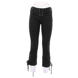 Isabel Marant Pantaloni in denim nero con lacci Nero