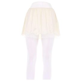 Magda Butrym Ecru-Rock mit Spitze Beige