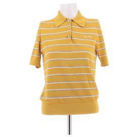 Miu Miu Baumwollstrick- Polo Gelb