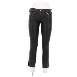 Isabel Marant Schwarze Lederhose Schwarz
