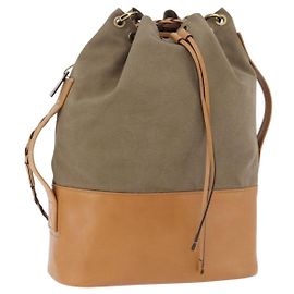 Bolso de hombro GUCCI Canvas Green Beige 110233 Otro