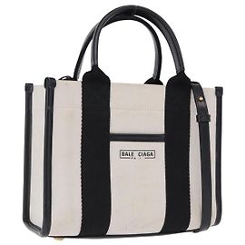 BALENCIAGA Sac à main Hardware Canvas 2way White Gold 693662 Autre