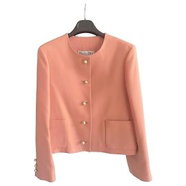 Christian Dior Pink Short Wool Jacket Pink