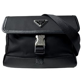 Prada PRADA Borsa a tracolla per smartphone Mini Nero