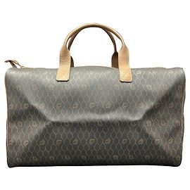 Christian Dior Dior Square Boston Bag Honeycomb Castanho escuro