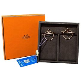 Hermès Orecchini Loop in oro rosa D'oro