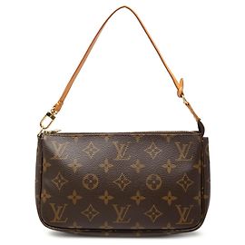 Louis Vuitton Brown Monogram Pochette Accessoires Marrone