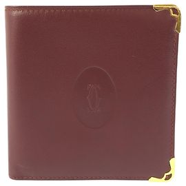 Cartera Cartier Must Line de cuero Bordeaux Burdeos