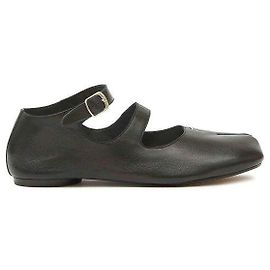 Maison Martin Margiela Tabi Leder-Ballerinas Schwarz