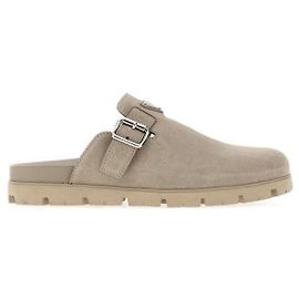 Prada Suede Mules Beige Brown