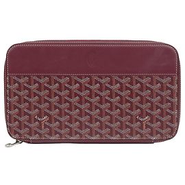 Goyard Opera Zip Document Pouch Burgundy Red