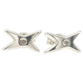 Orecchini Mauboussin Star in oro bianco e diamanti Bianco