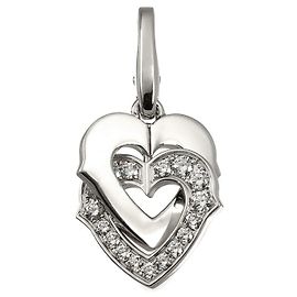 Pendentif Cartier Double Heart Diamant Autre