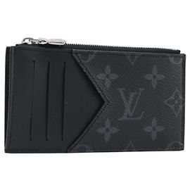 LOUIS VUITTON Monogram Eclipse Coin Card Holder M29656 LV Auth BA15412M Monogram