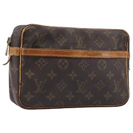 Sac pochette LOUIS VUITTON Monogram Compiegne 23 M51847 LV Auth hk4085 Monogramme