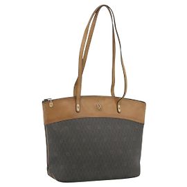 Borsa Tote Christian Dior Honeycomb in PVC e pelle Khaki e tono oro Auth 202274 Altro Cachi