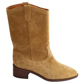 Stivali western SéZane camel in camoscio Cammello