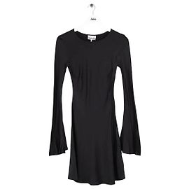 Robe Ganni noire en viscose Noir