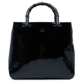 Sac à main Gucci Bamboo noir Noir