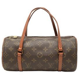 Bolso de mano Louis Vuitton Monogram Papillon 26 Marrón Castaño