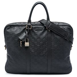 Brown Gucci Guccissima Business Bag Brown