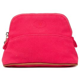 Bolsa Hermès Mini Mini Canvas Bolide Case Rosa Rosa