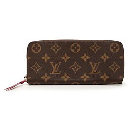 Monedero Louis Vuitton Monogram Castaño Fucsia Monograma