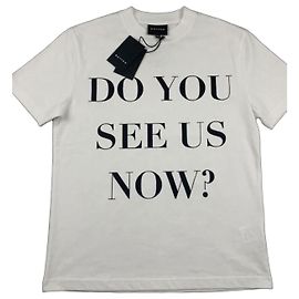 Autre Marque T-shirt Botter blanc en coton à slogan Blanc