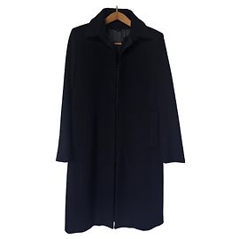 Autre Marque Paolo Tonali Long Black Wool Coat Black