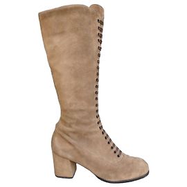 Autre Marque Igor 1970s Brown Suede Lace-up Boots Brown