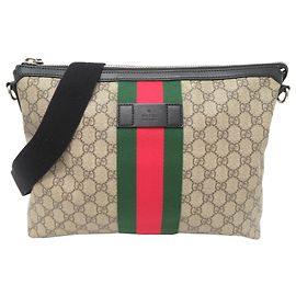 Bolsa Messenger Gucci Sherry Line Bege Bege